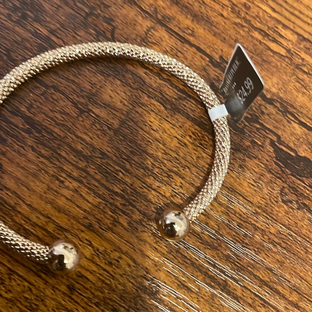 Godosa's 18kt Gold Over Sterling Ball Cuff Bracelet